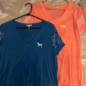 VS Pink v neck shirts